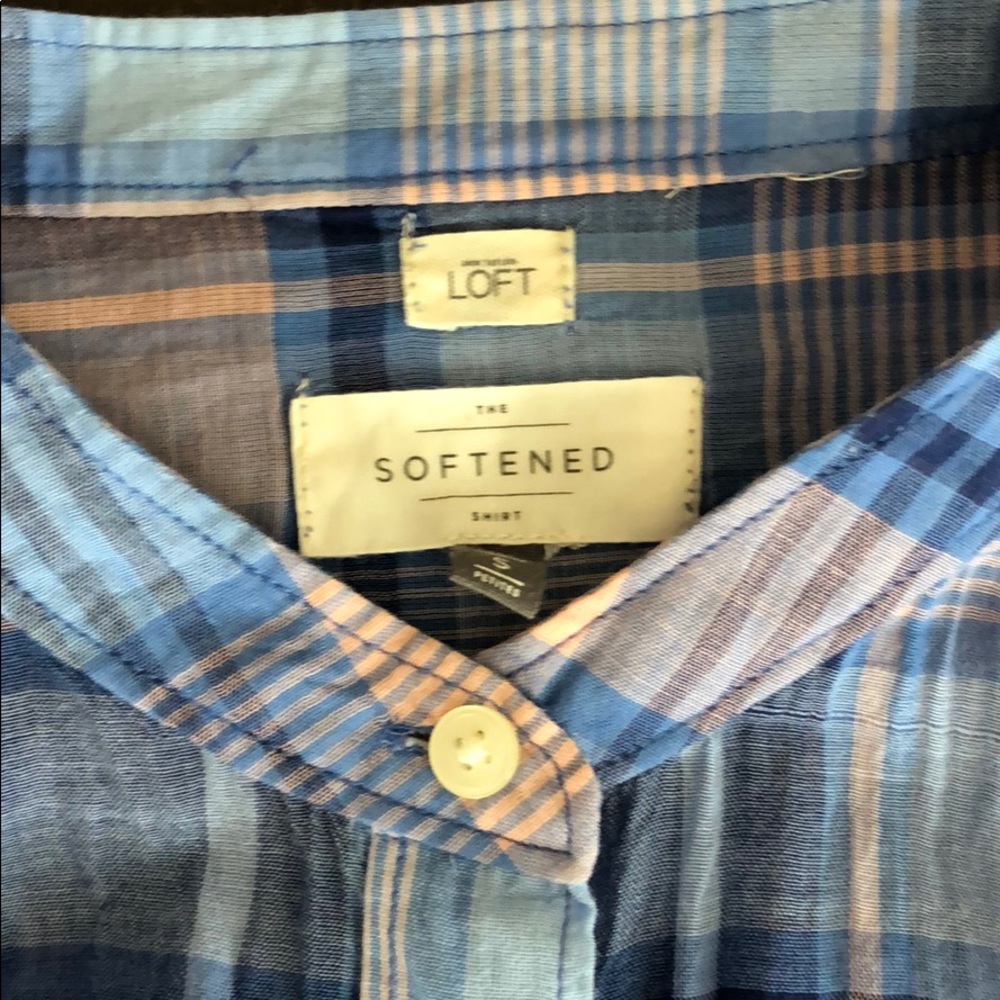 Loft softened plaid shirt
